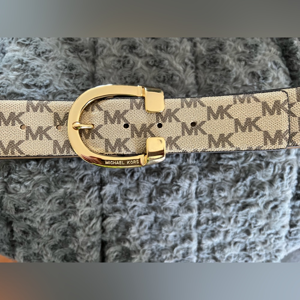 NWOT Michael Kors Vegan Leather Belt Womens Medium